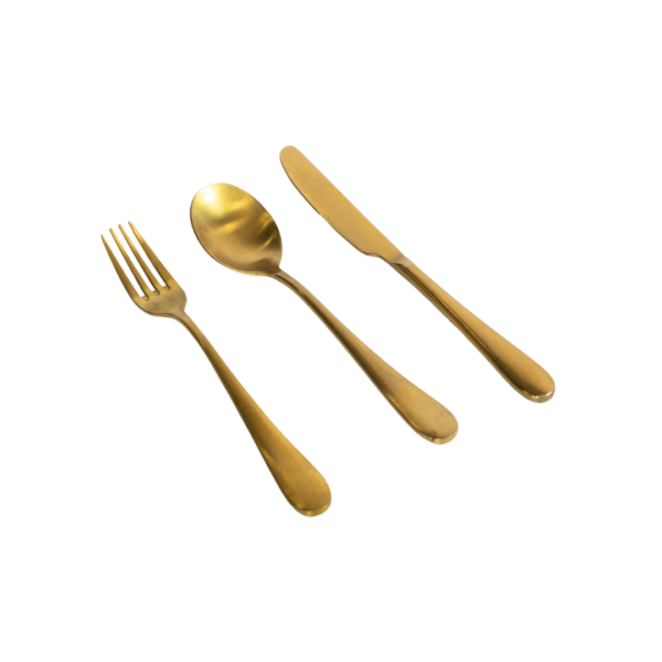 Matte Gold Cutlery Set (2)