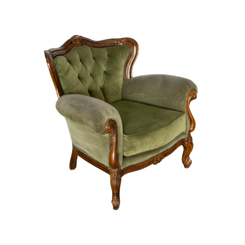 Vintage Lounge Suite - Moss Green - Image 2