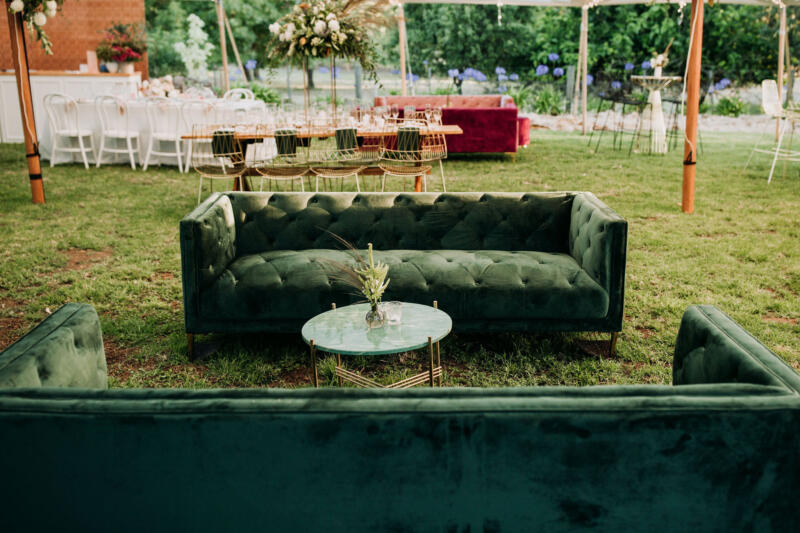 Coffee Table - Green Marble - Image 2
