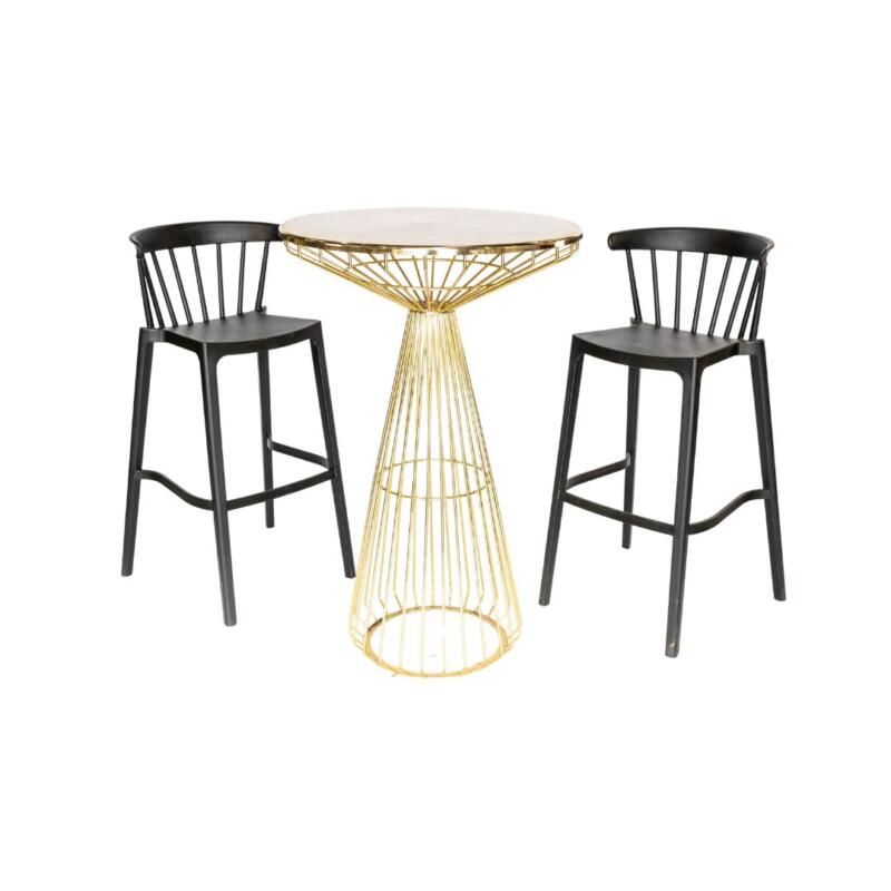 Wire Bar Table - Gold - Image 3