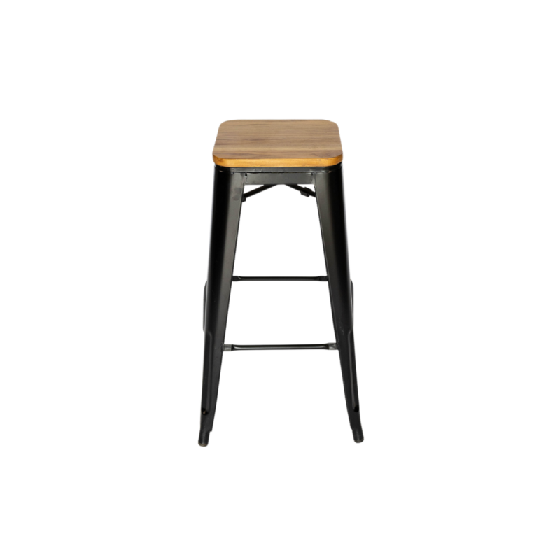 Tolix Stool - Charcoal - Image 2