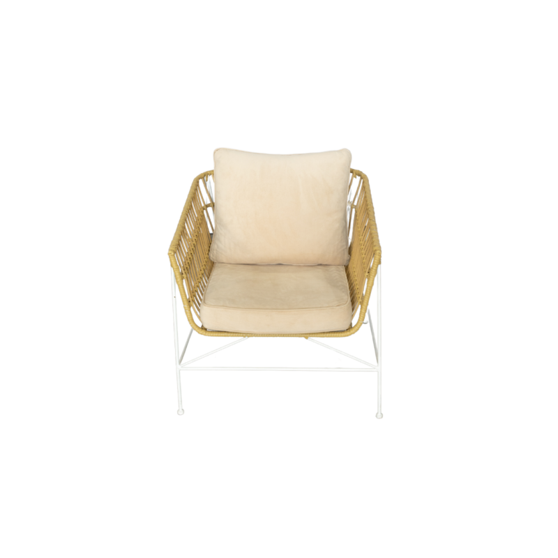 Wicker Lounge Suite - Champagne - Image 4