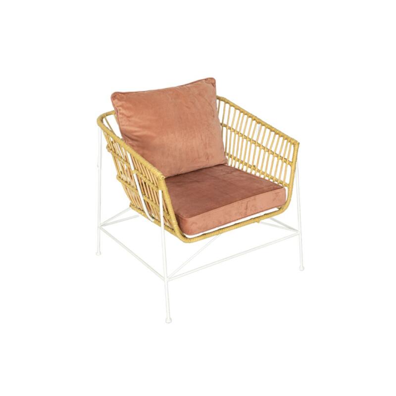Wicker Lounge Suite - Pink - Image 2