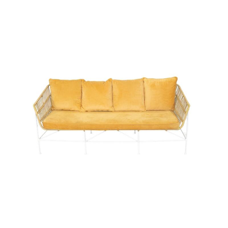 Wicker Lounge Suite - Orange - Image 5