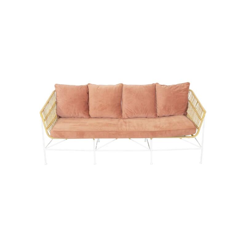 Wicker Lounge Suite - Pink - Image 5