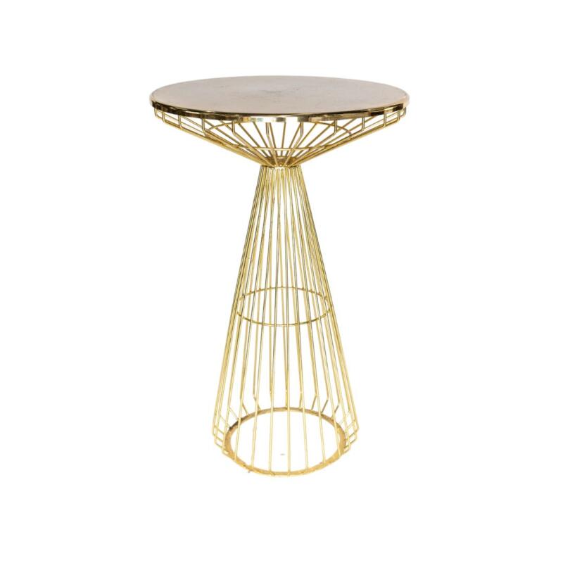 Wire Bar Table - Gold