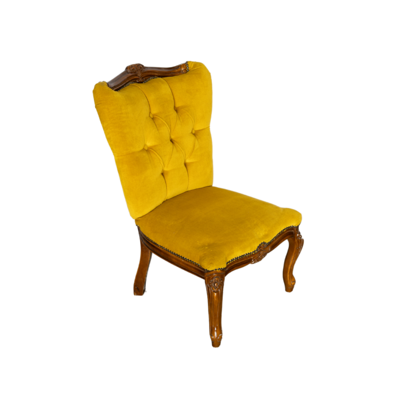 Vintage Velvet Chair - Golden - Image 2
