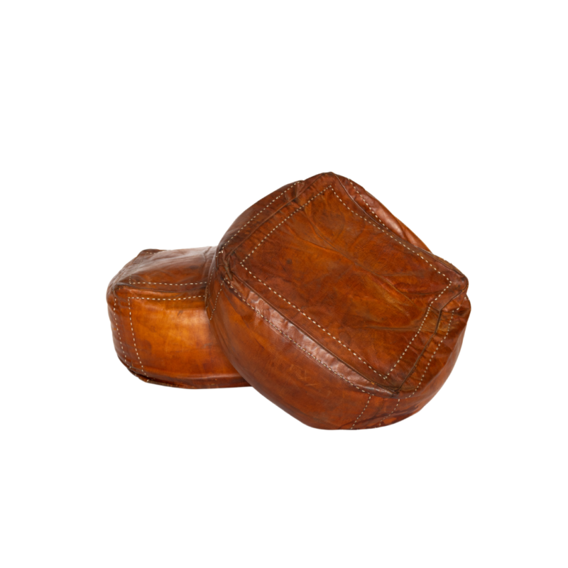Moroccan Pouf - Brown Square