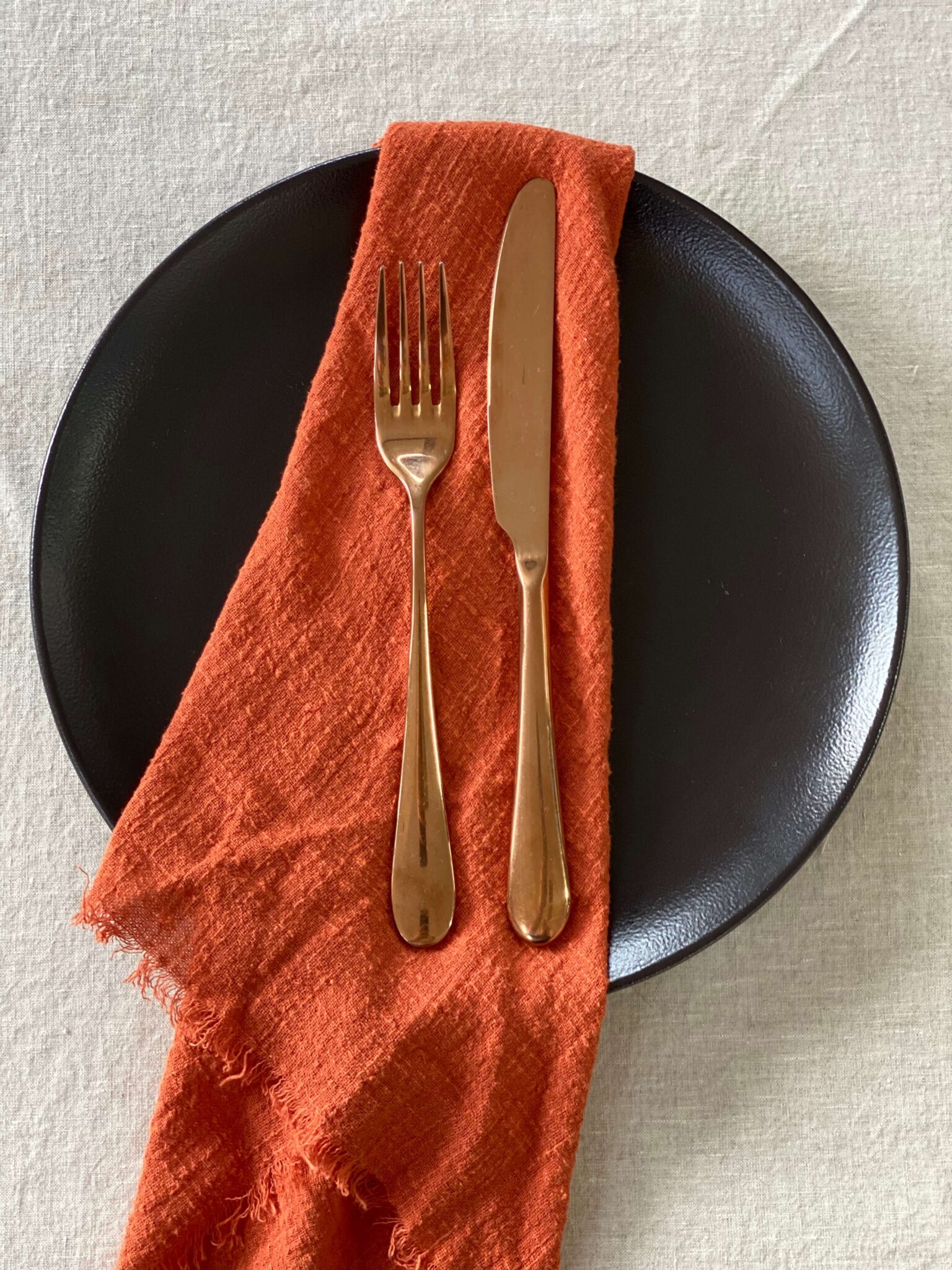 Rust Cheesecloth Napkins – Elderberry Event Hire