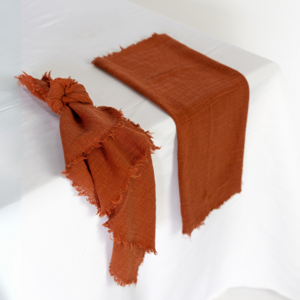Cheesecloth Napkin - Rust