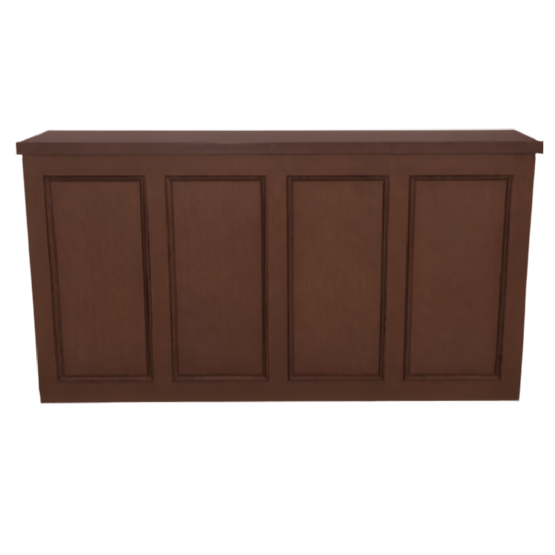 Provincial Bar - walnut - front