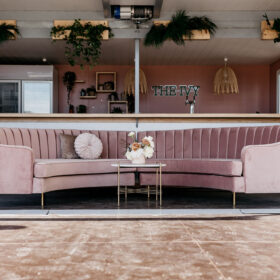 Lola Round Lounge Blush Pink