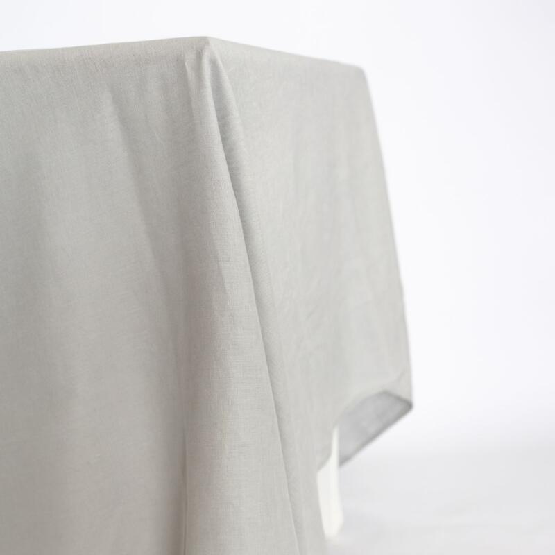 Linen Tablecloth - Soft Grey
