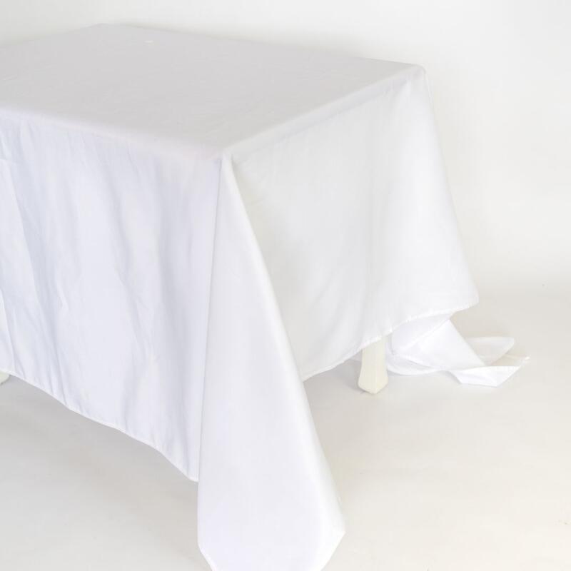 Polyester Tablecloth - White
