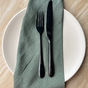 Moss green napkin