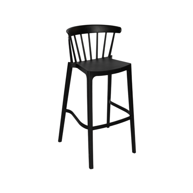 Aspen Stool - Matte Black (Outdoor)