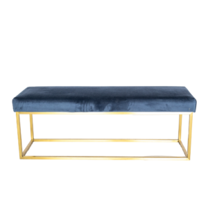 Velvet Bench - Cobalt Blue