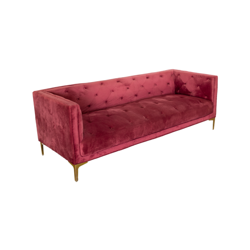 Chesterfield Velvet Lounge - Magenta
