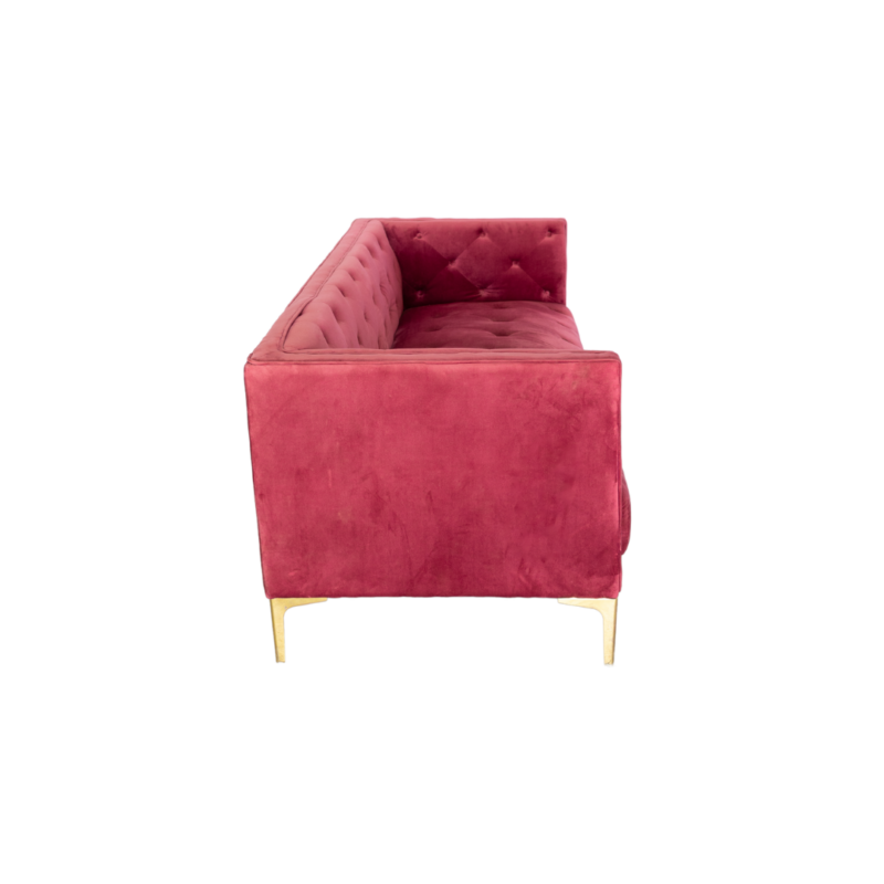 Chesterfield Velvet Lounge - Magenta - Image 4