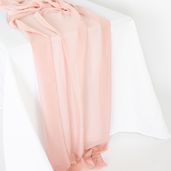 Chiffon Table Runner - Pink