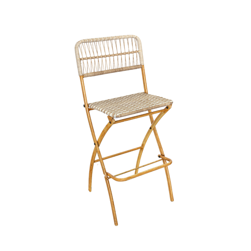 Garden Wicker Stool (Outdoor)