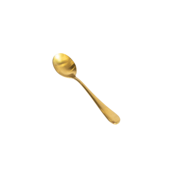 Matte Gold Dessert Spoon