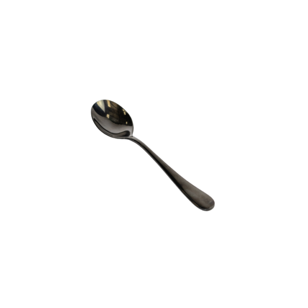 Polished Black Dessert Spoon
