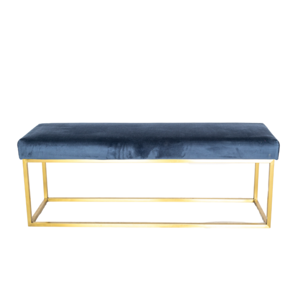 Velvet Bench Cobalt