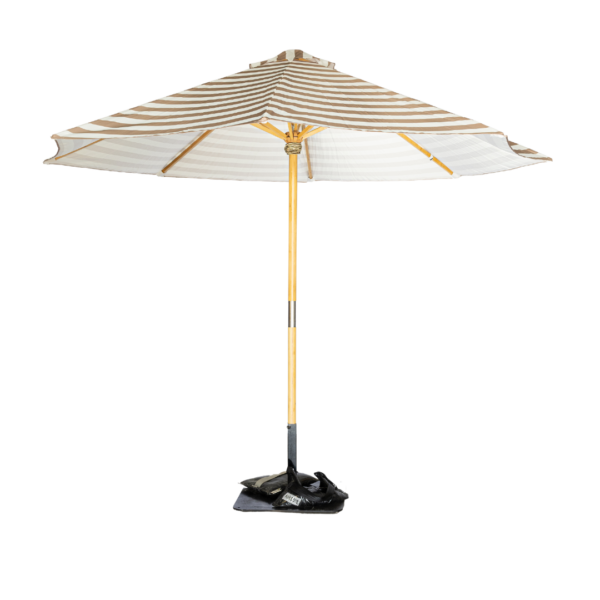 St Tropez Beige Umbrella With Freestanding Base