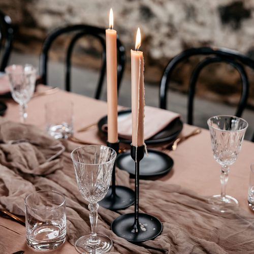 Taper Candles - Metal Holders