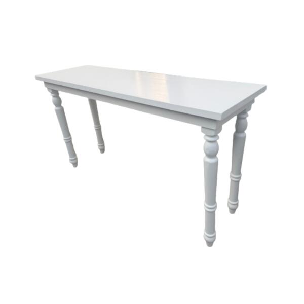 Provincial Long Bar Table - White