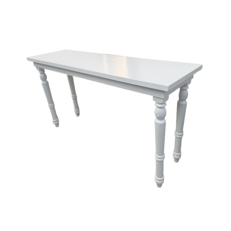 Provincial Long Bar Table - White