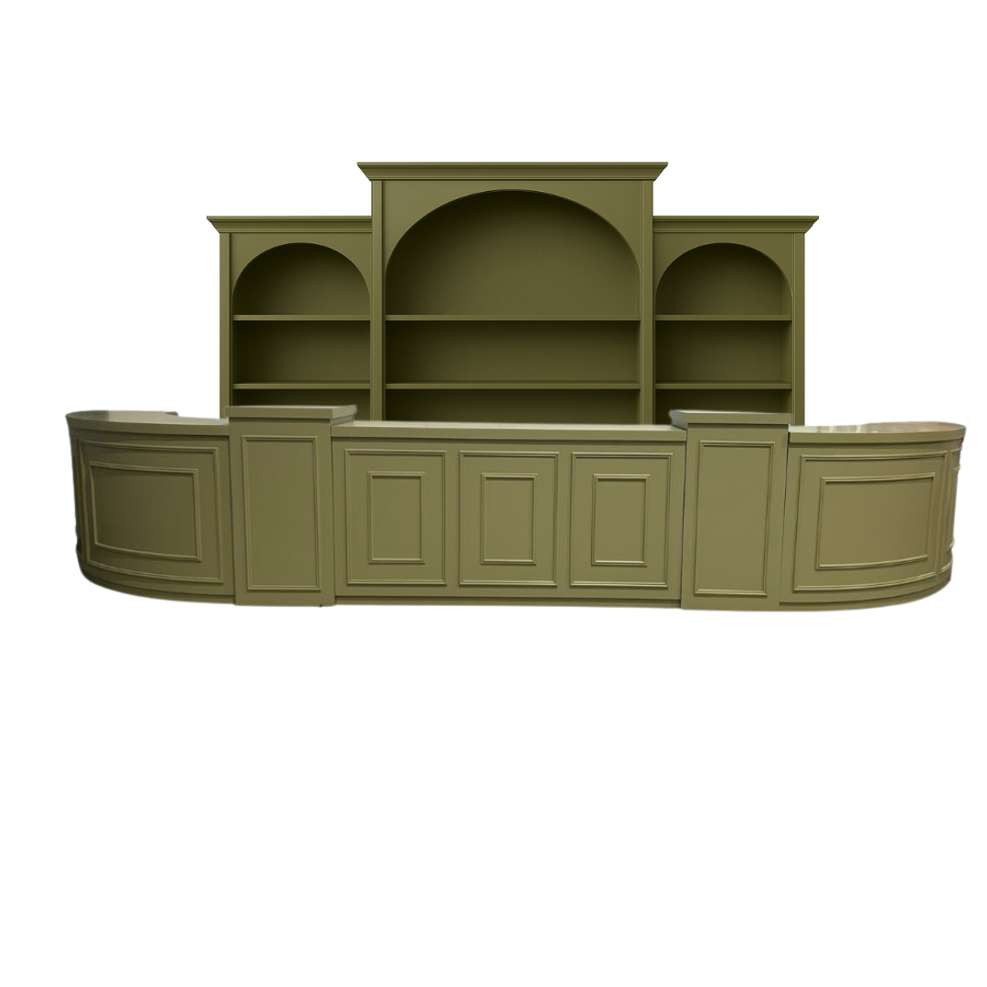 Windsor Bar & Shelving Combinaton - Olive