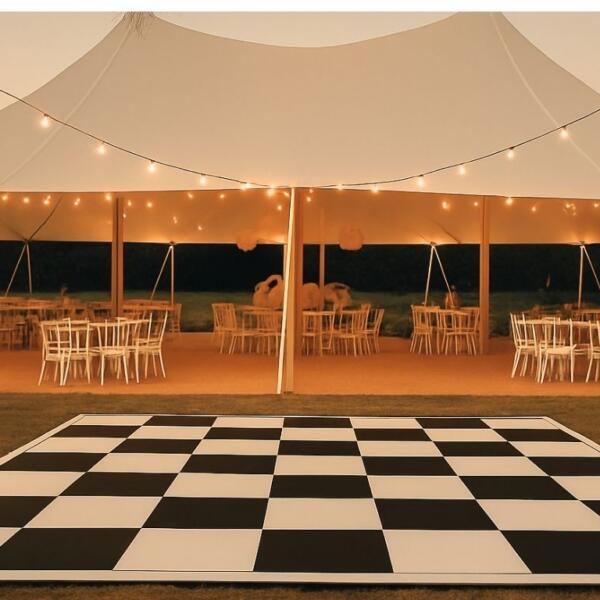 Dancefloor- Checkered Black & White