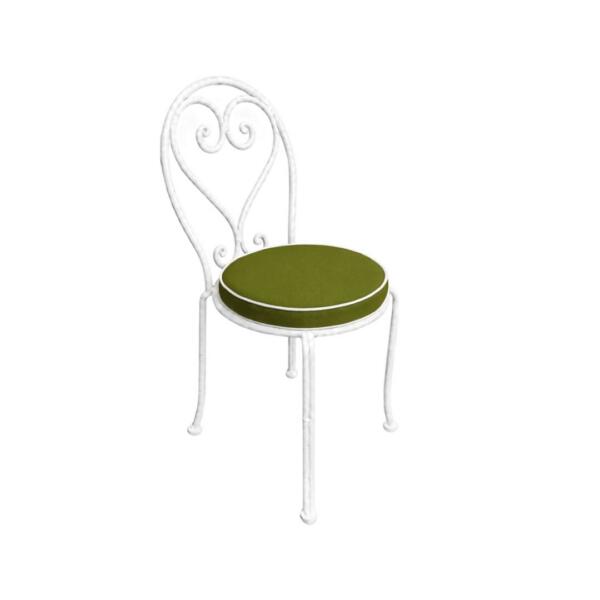 Amalfi Chair Green w/white trim