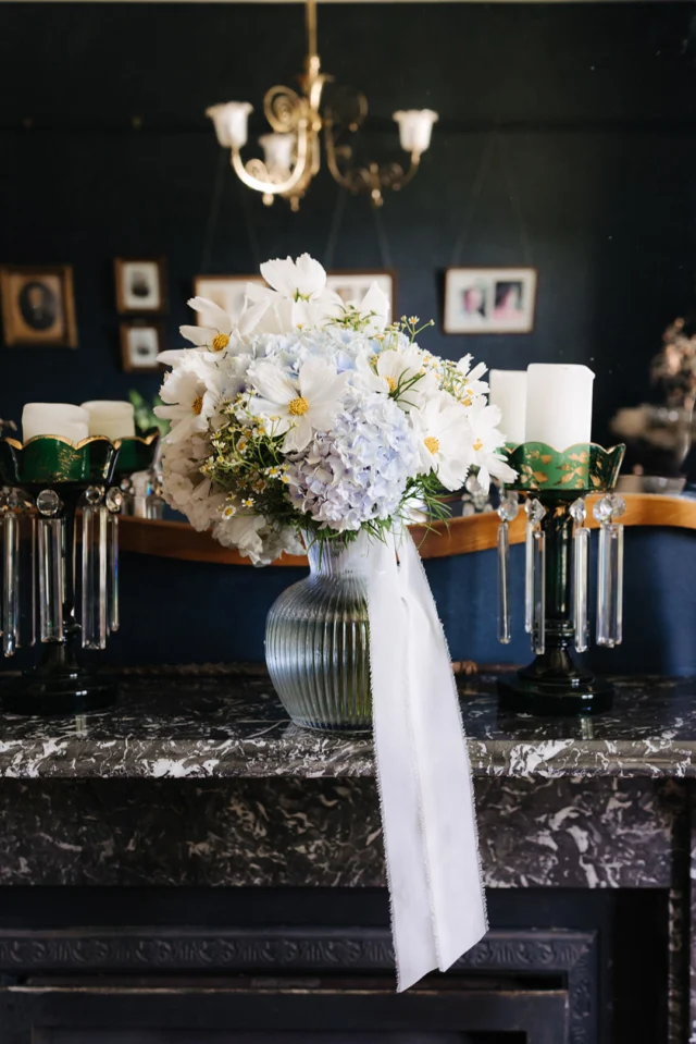 Our Wild Garden Bouquets are a perfect choice for brides who adore a floral-inspired aesthetic! 
*
Each bouquet is thoughtfully designed to encapsulate the essence of a lush flower garden, bursting with colour, texture and best in season market blooms. This gorgeous bouquet was created for our beautiful bride Hannah with a mixture of delicate cosmos and the soft hues of blue hydrangea. 
*
Chat with our floral team today to create your perfect Wild Garden Bouquet!
*
*
Photography @smithandarcher